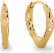 Monica Vinader Siren Tapered Huggie Hoop Earrings