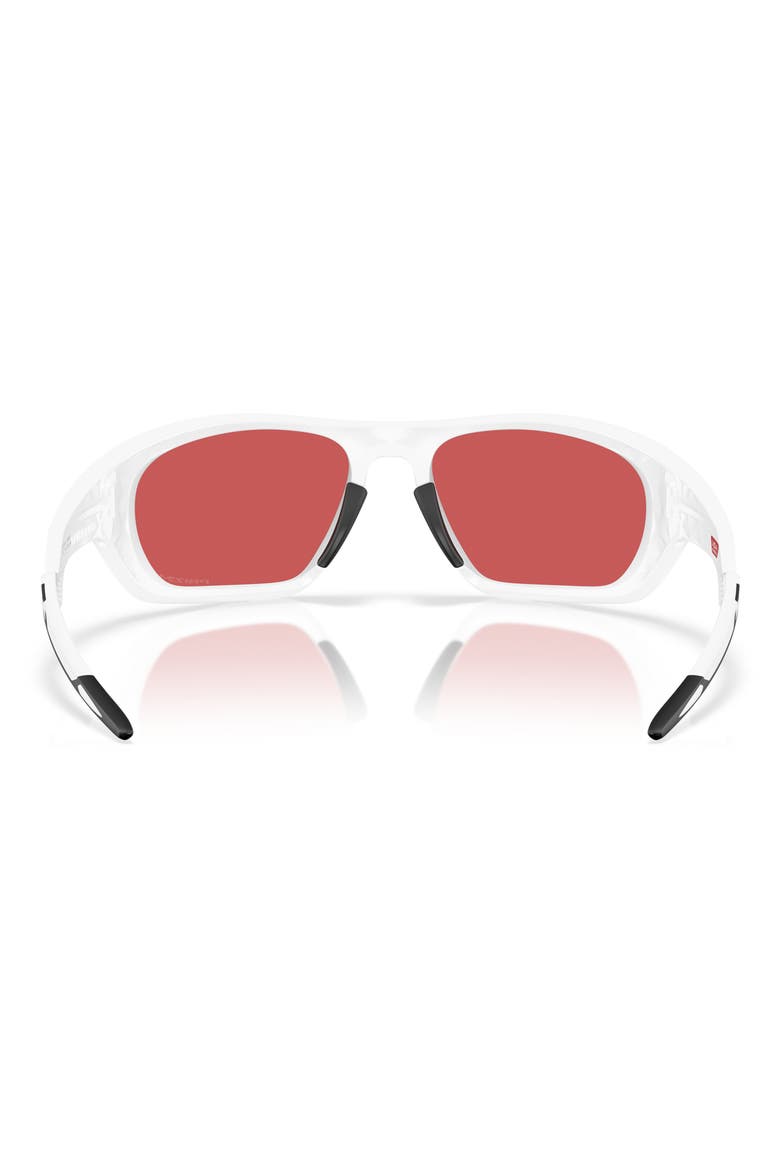 Lateralis 60mm Prizm™ Polarized Rectangular Sunglasses, Alternate, color, WHITE