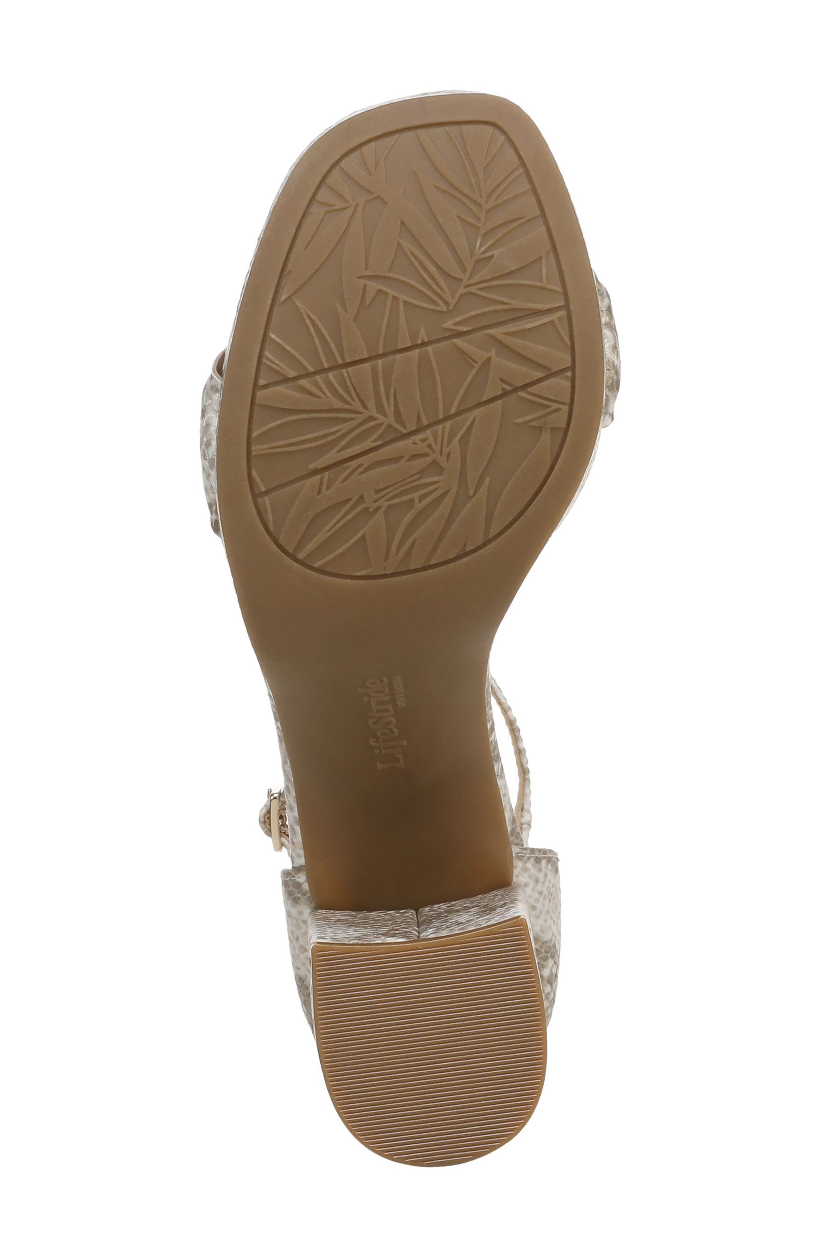 Ashland Ankle Strap Platform Sandal, Alternate, color, BONE MULTI