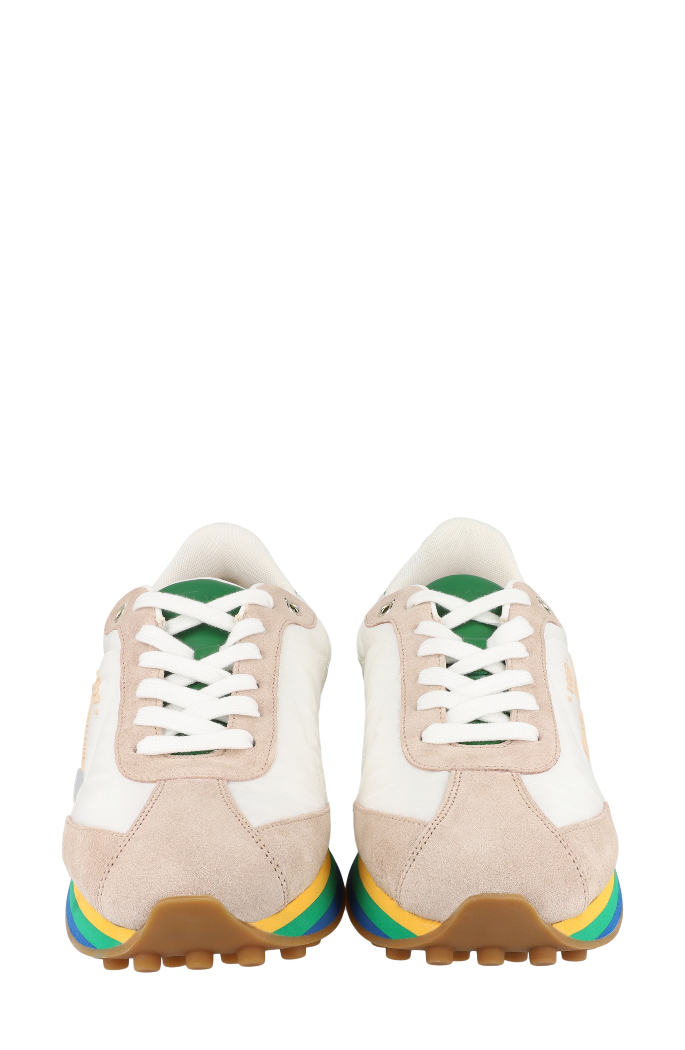 FERRAGAMO Striped Sole Sneaker, Alternate, color, 