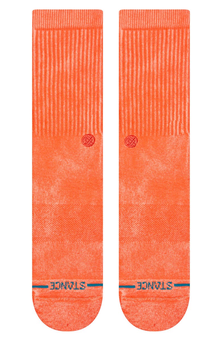Stance Icon Dyed Crew Socks, Alternate, color, 