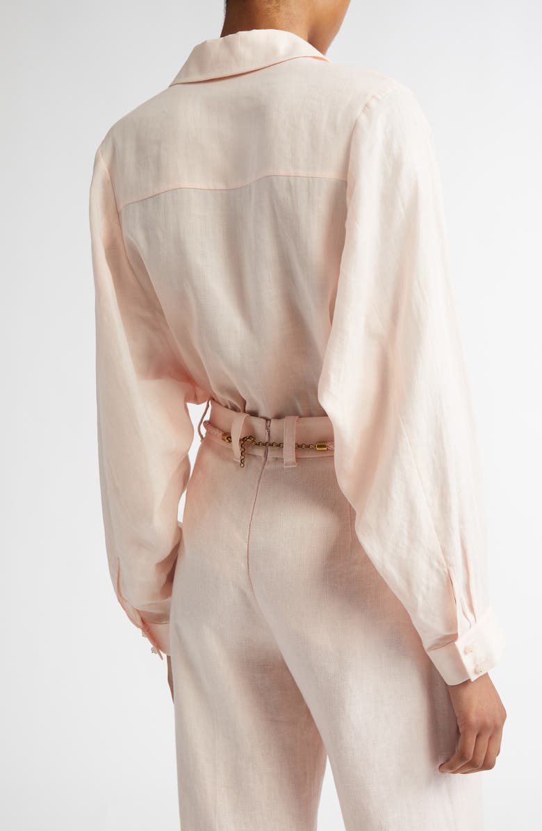 Zimmermann Oversize Button-Up Shirt, Alternate, color, 