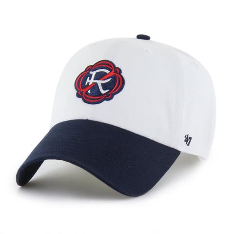 Men's '47  White/Navy New England Revolution Two-Tone Clean Up Adjustable Hat