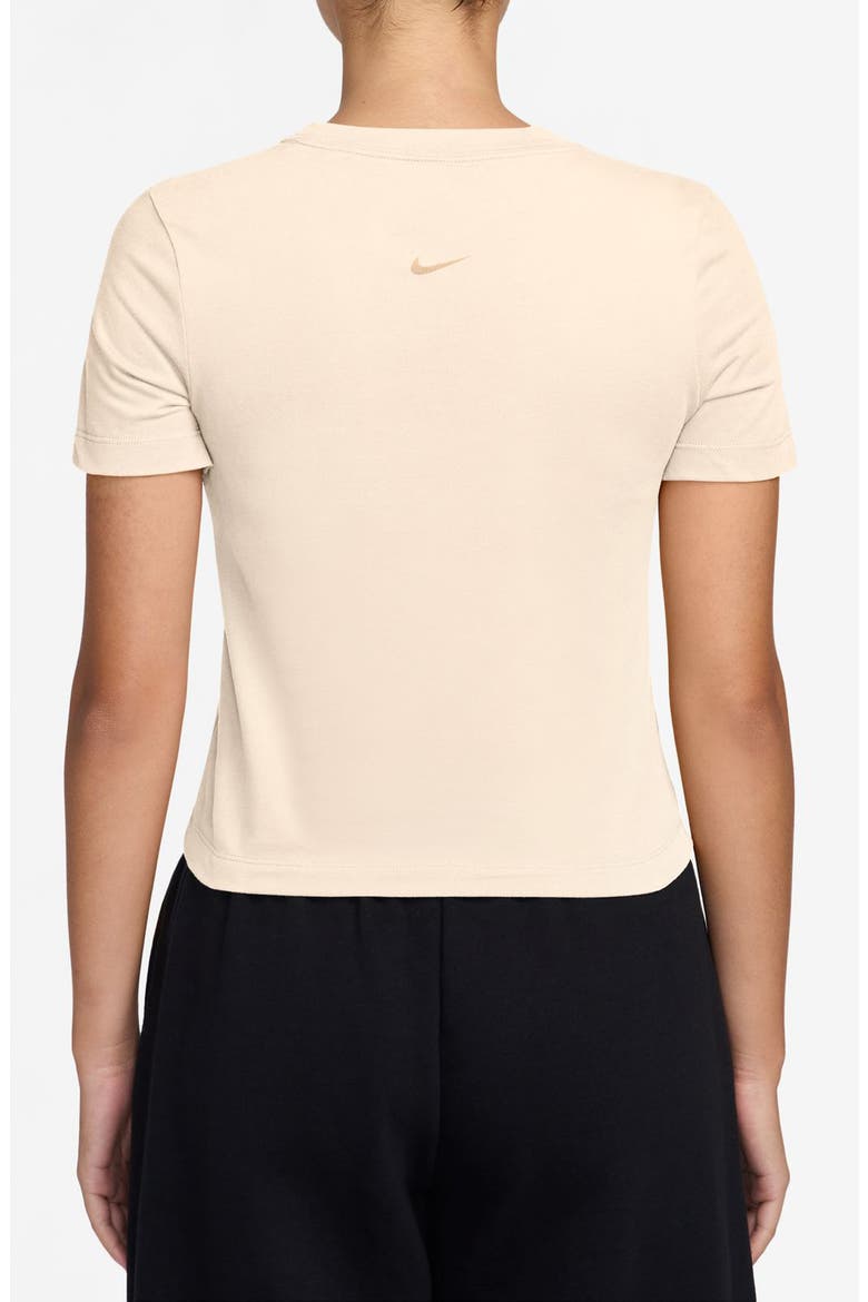 Sportswear Swoosh Burnout Logo T-Shirt, Alternate, color, CHALK/ CHALK