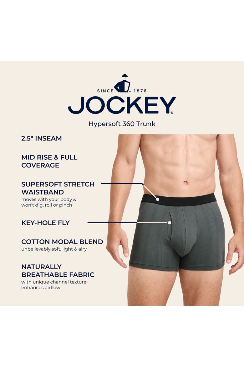 Men's Hypersoft 360 3" Trunk - 3 Pack, Alternate, color, Blue Radiance