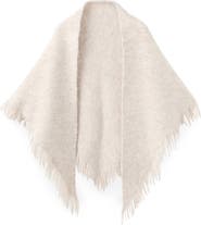 MANGO Fringed Shawl