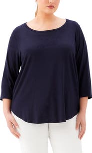 Karen Kane Jersey Shirttail Top
