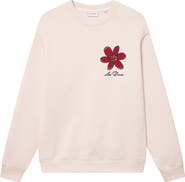 Les Deux Flower Basket Organic Cotton Graphic Sweatshirt