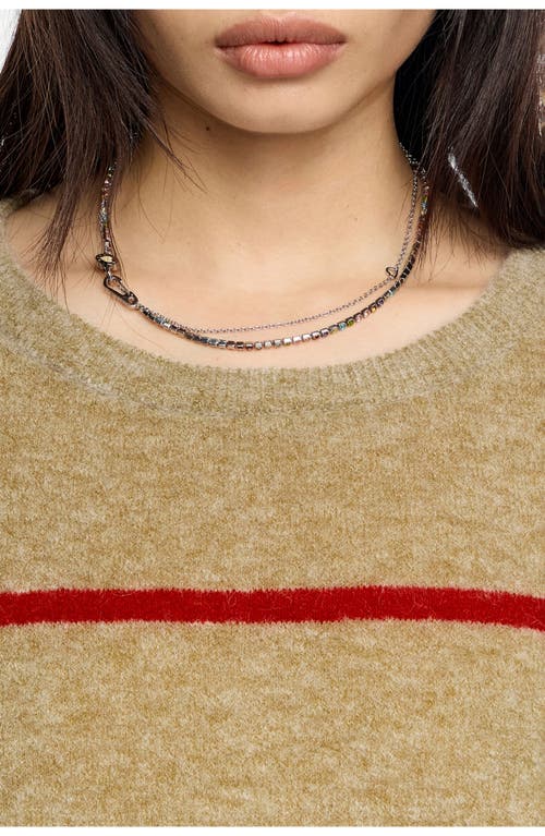Bimba Y Lola Double-layer Crystals Logo Chain Necklace In Multi