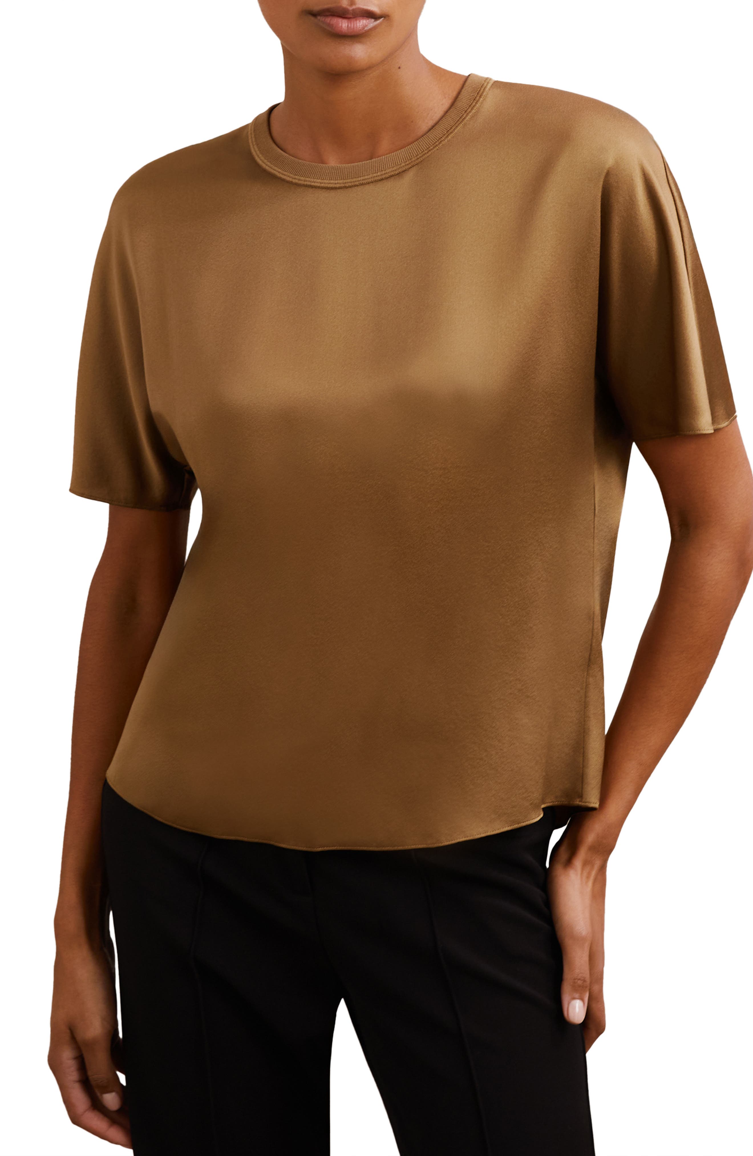 Lena Dolman Sleeve Silk Top - image 3
