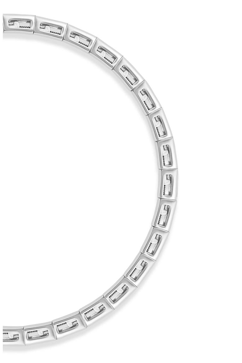 18K Gold Gatsby Natural Diamond Stretch Bracelet (Online Trunk Show), Alternate, color, 18K WHITE GOLD