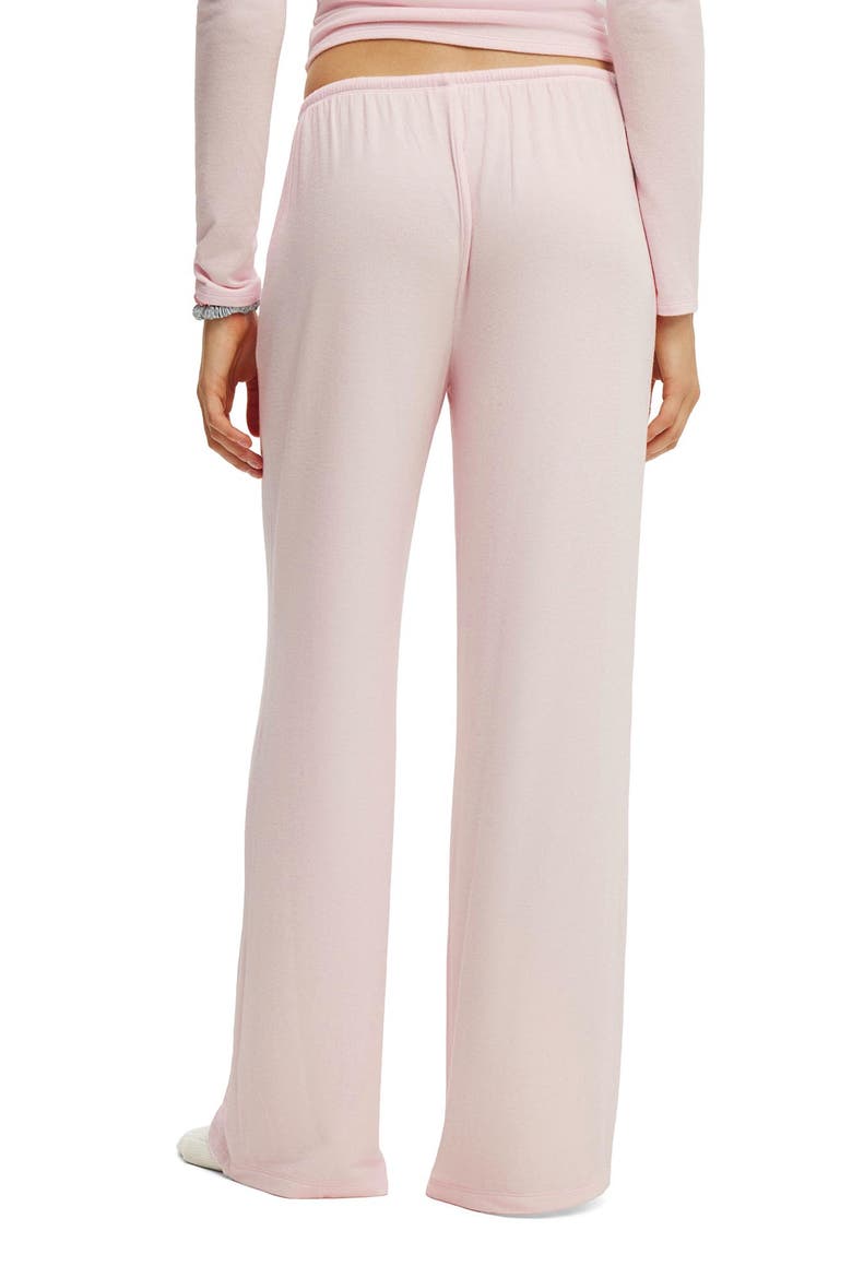 Women's Super Soft Low Rise Wide Leg Pant, Alternate, color, Pink Kiss