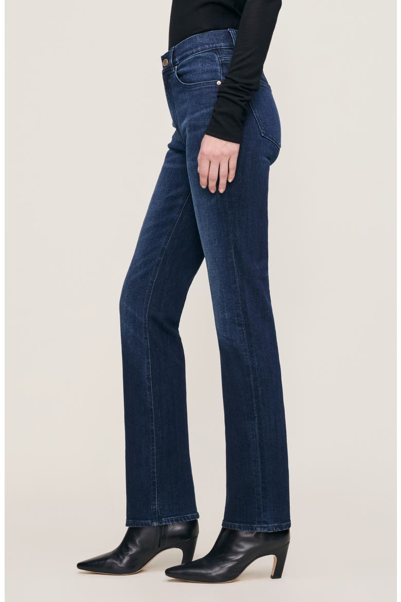 Patti High Waist Straight Leg Jeans, Alternate, color, BLUE CAVE