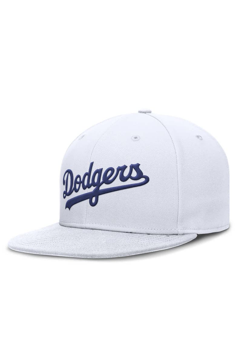 Nike Men's Nike White Los Angeles Dodgers True Performance Fitted Hat, Main, color, 