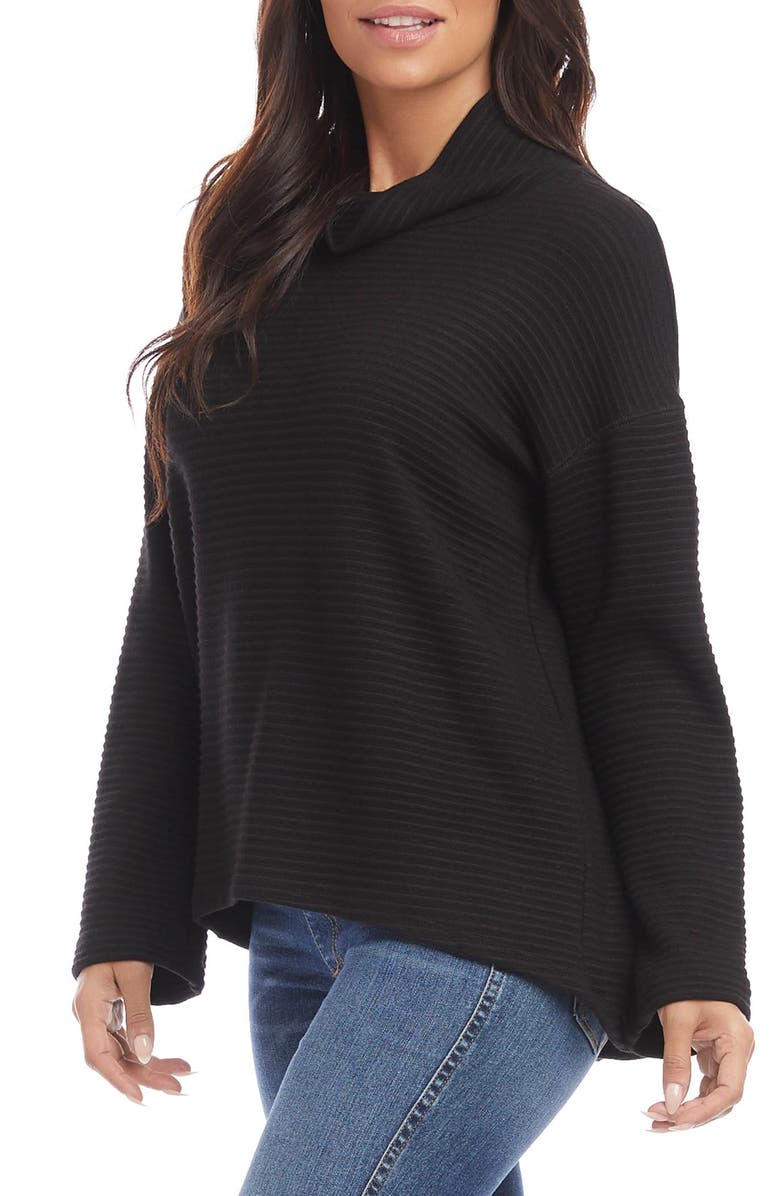 Karen Kane Ribbed Cowl Neck Sweater, Alternate, color, 