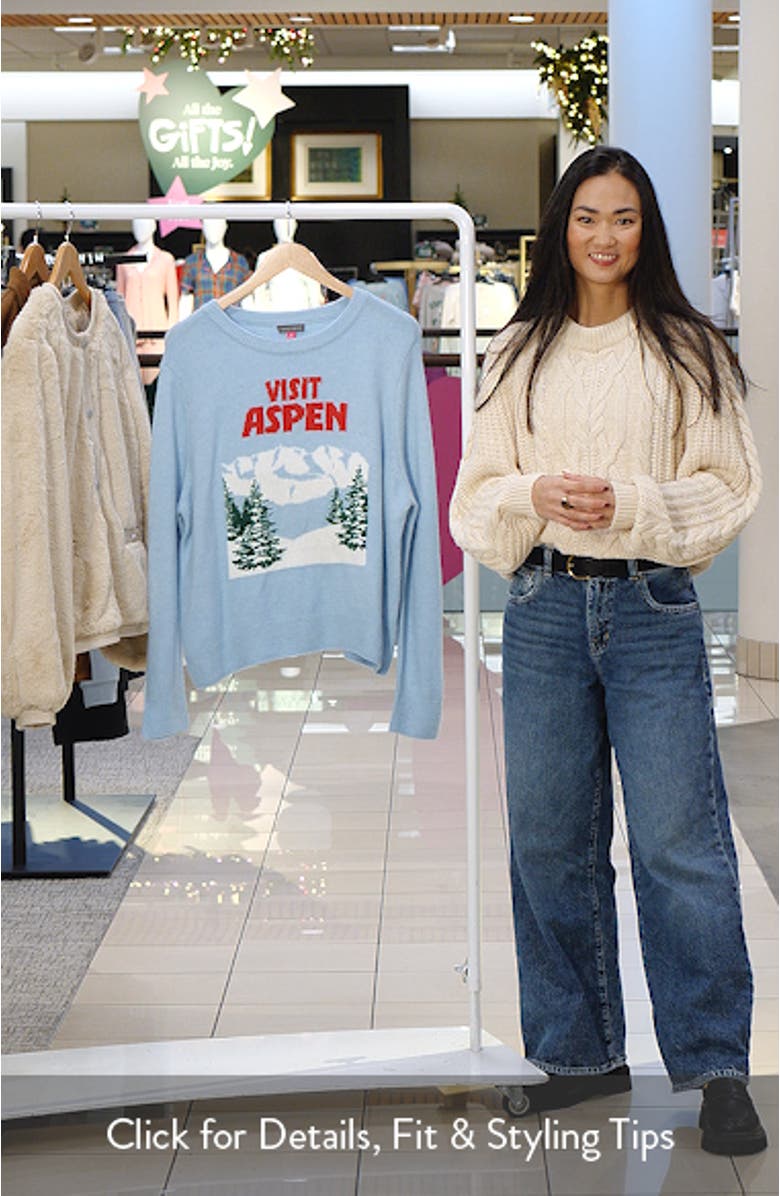 Graphic Crewneck Sweater, sales video thumbnail