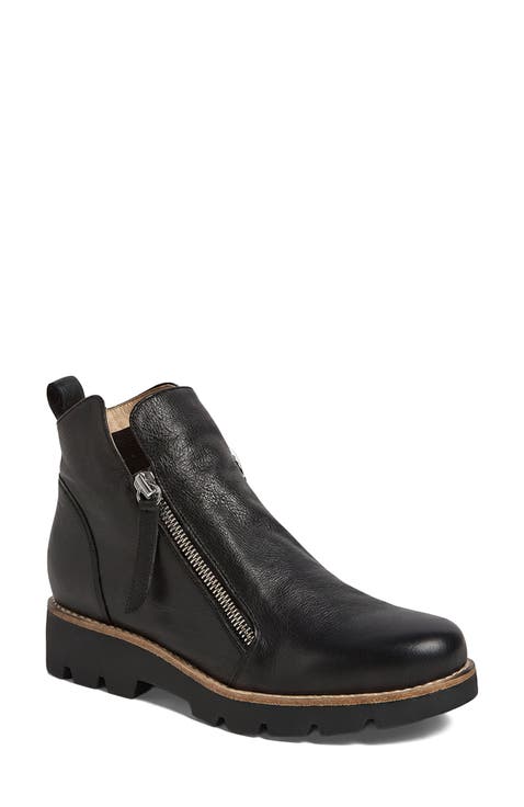 Dottiz Double Zip Lug Boot