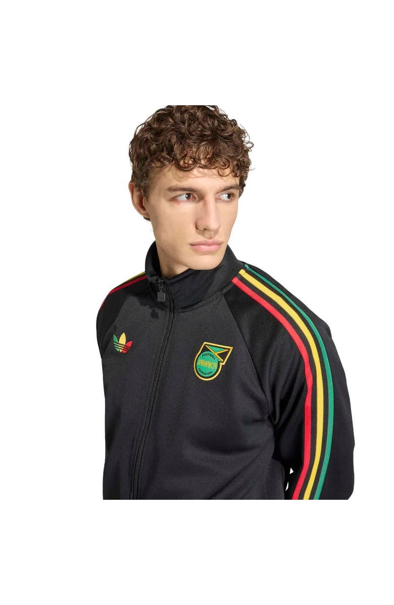 adidas Men's adidas Black Jamaica National Team Originals Full-Zip Track Jacket, Alternate, color, Black