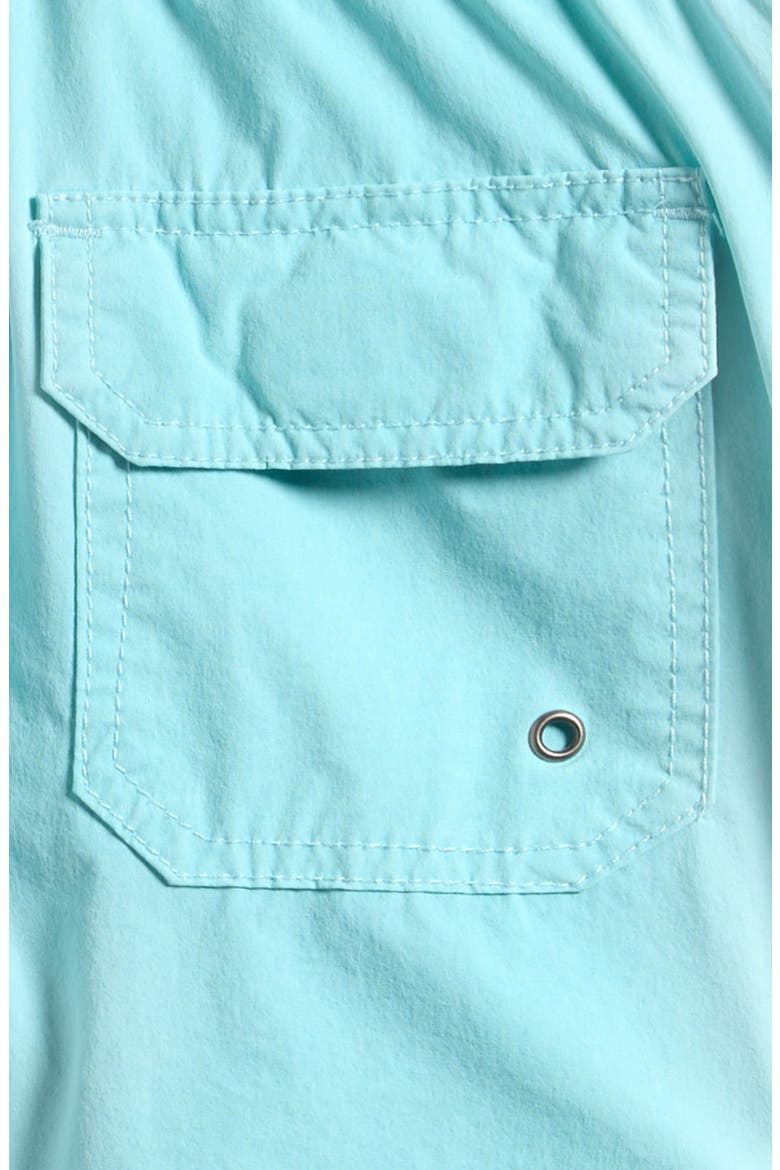 Kids' Vintage Wash Volley Swim Trunks, Alternate, color, AQUA