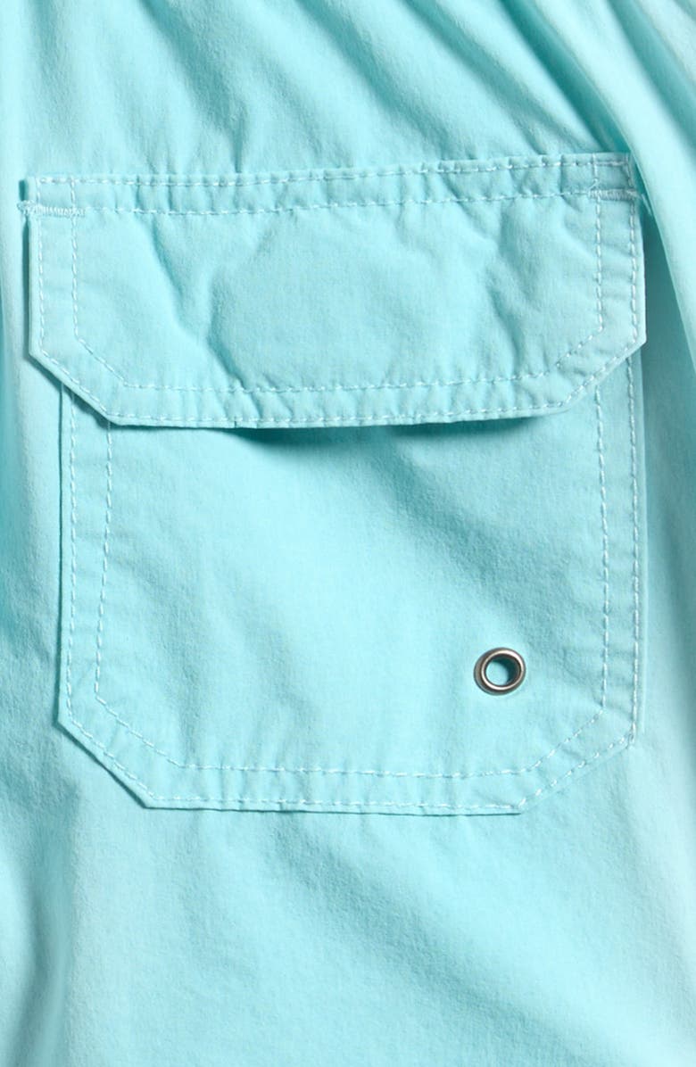 Vintage Summer Kids' Vintage Wash Volley Swim Trunks, Alternate, color, Aqua