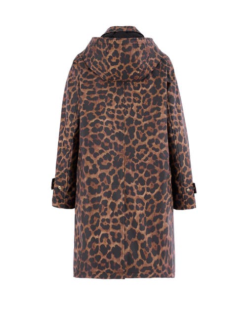 Jane Post Iconic Princess Rain Slicker In Leopard