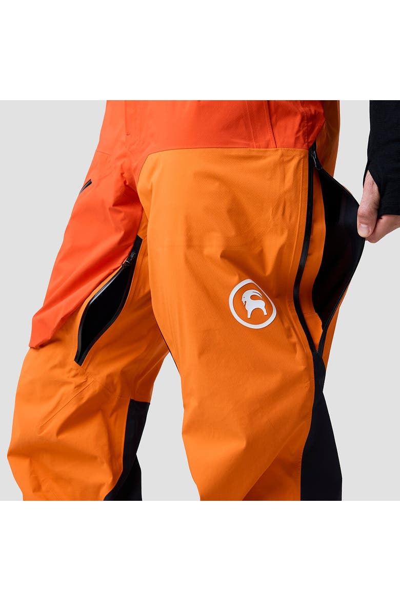 Bga Cottonwoods Xpore Lt Bibs G2 - Men's, Alternate, color, Route Red/Boundary Orange