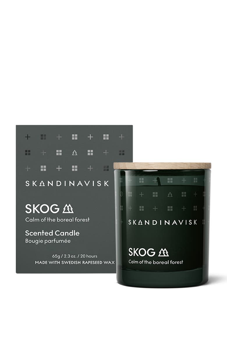 SKANDINAVISK SKOG Scented Candle 65g, Main, color, Green