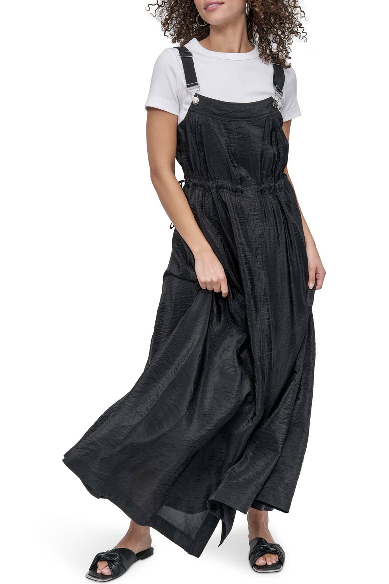 Overall Maxi Dress, Alternate, color, BLACK