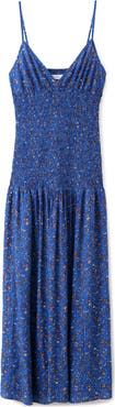 MANGO TEEN Printed Smocked Dress