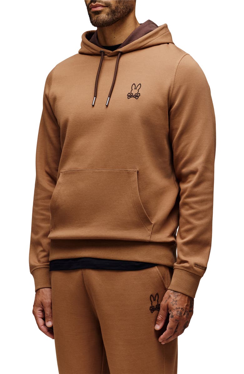 Psycho Bunny James 3.0 Cotton Blend Hoodie, Alternate, color, 