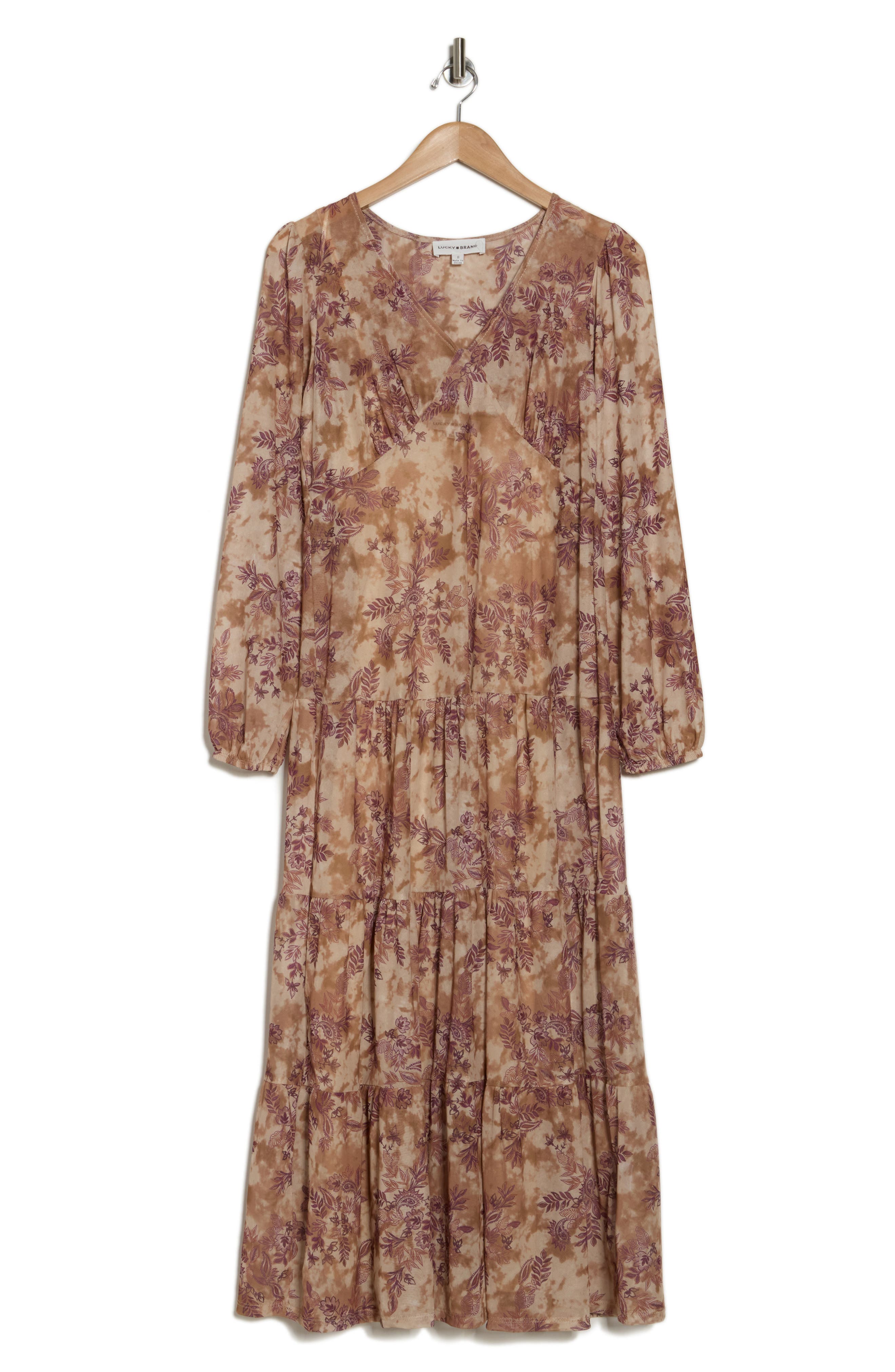 BRANDY™ – Stylish Floral Long Sleeve Maxi Dress main image 1