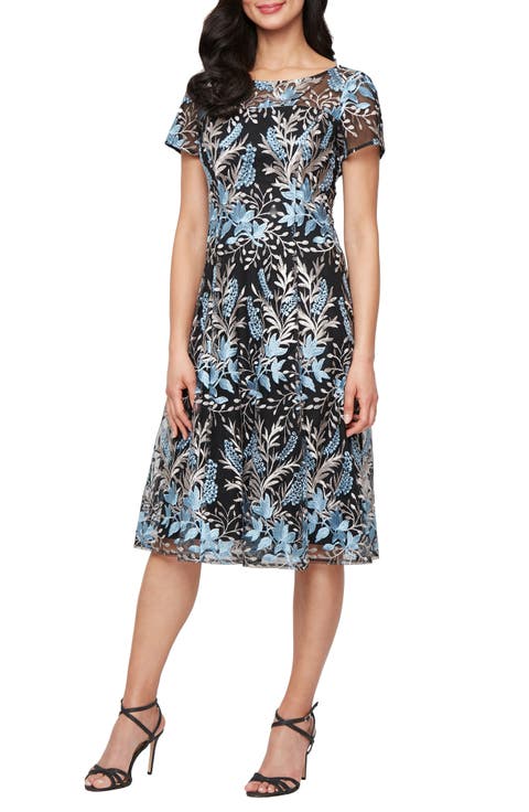 Elina Floral A-line Dress main image 1