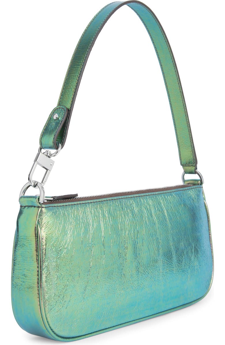 By Far Rachel Metallic Leather Convertible Shoulder Bag, Alternate, color,