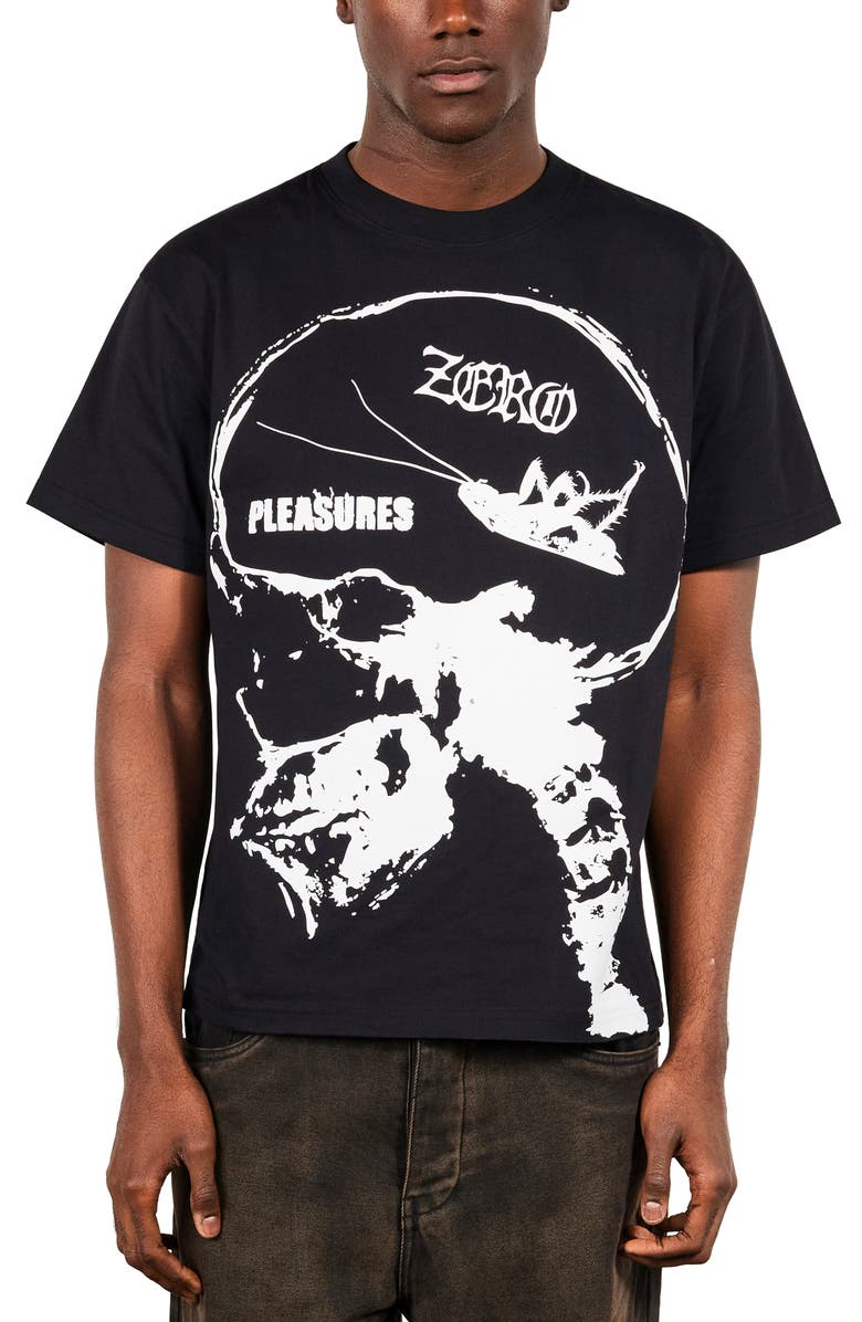 PLEASURES x Zero Roaches Graphic T-Shirt, Main, color, Black