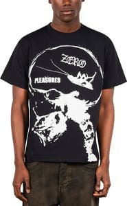 PLEASURES X Zero Skateboards Roaches Graphic T-Shirt