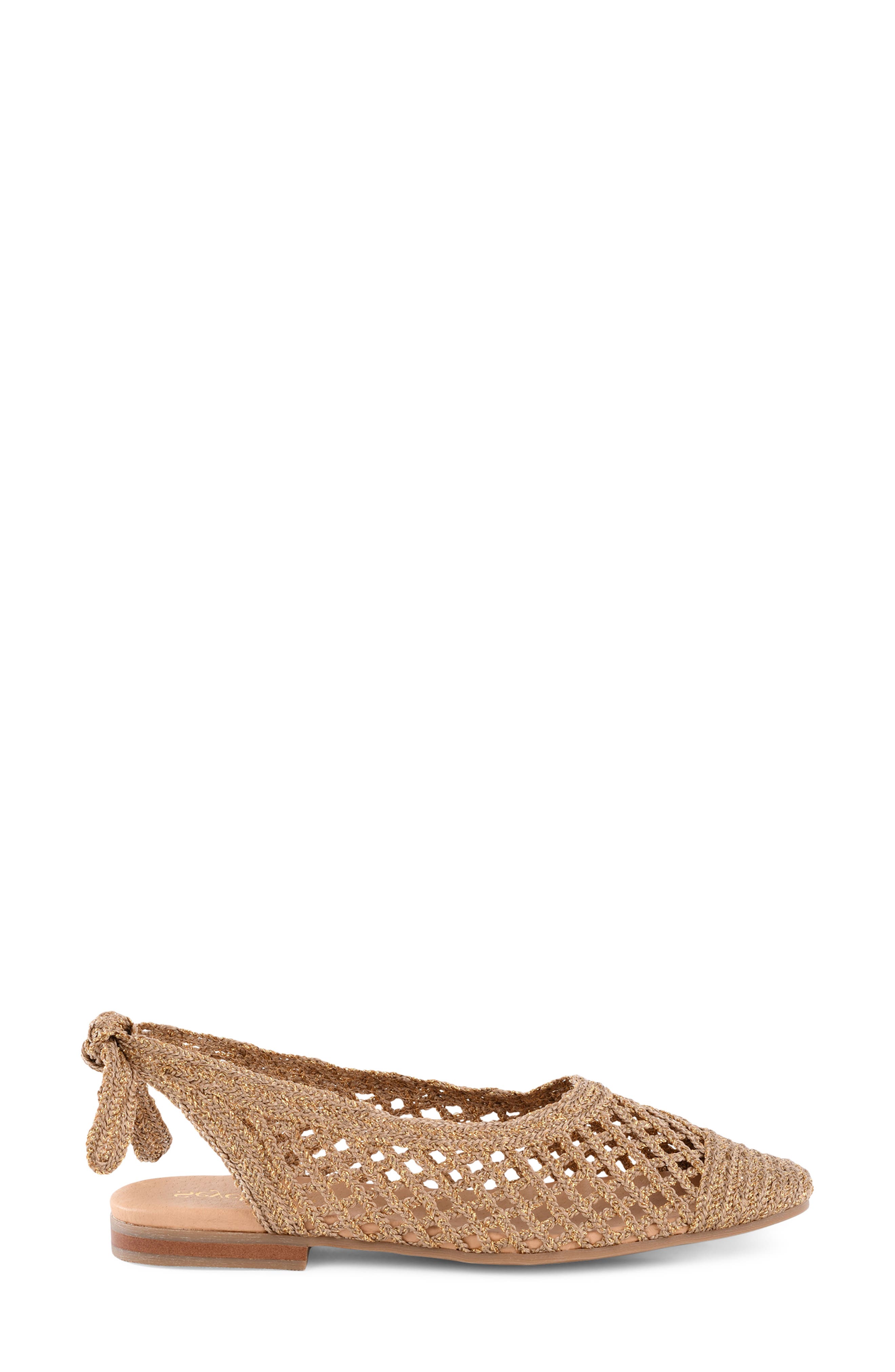 Seychelles Birdie Woven Flat, Alternate, color, Gold