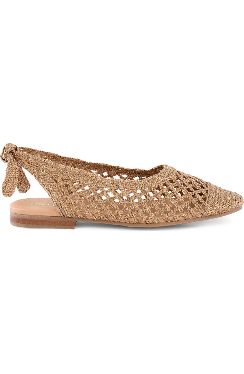 Seychelles Birdie Woven Flat, Alternate, color, Gold
