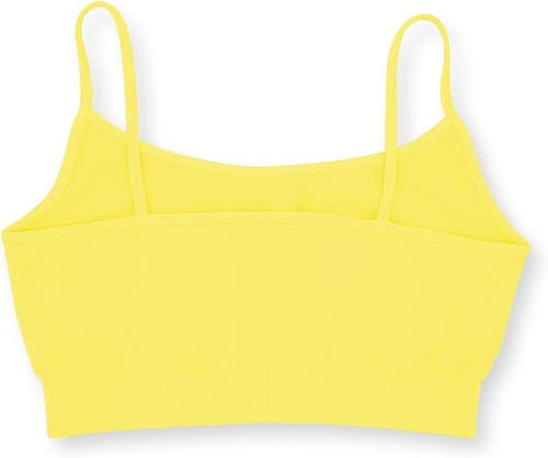 Malibu Sugar Solid Bra Cami In Yellow