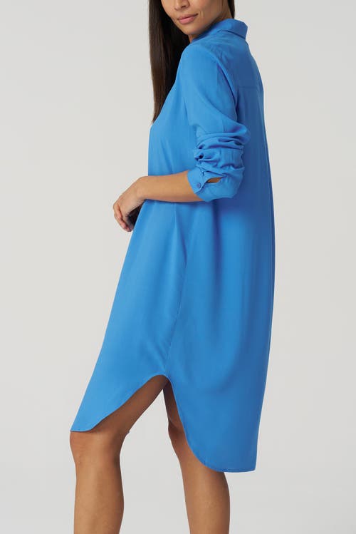 Franne Golde Easy Midi Lightweight Layering Shirt