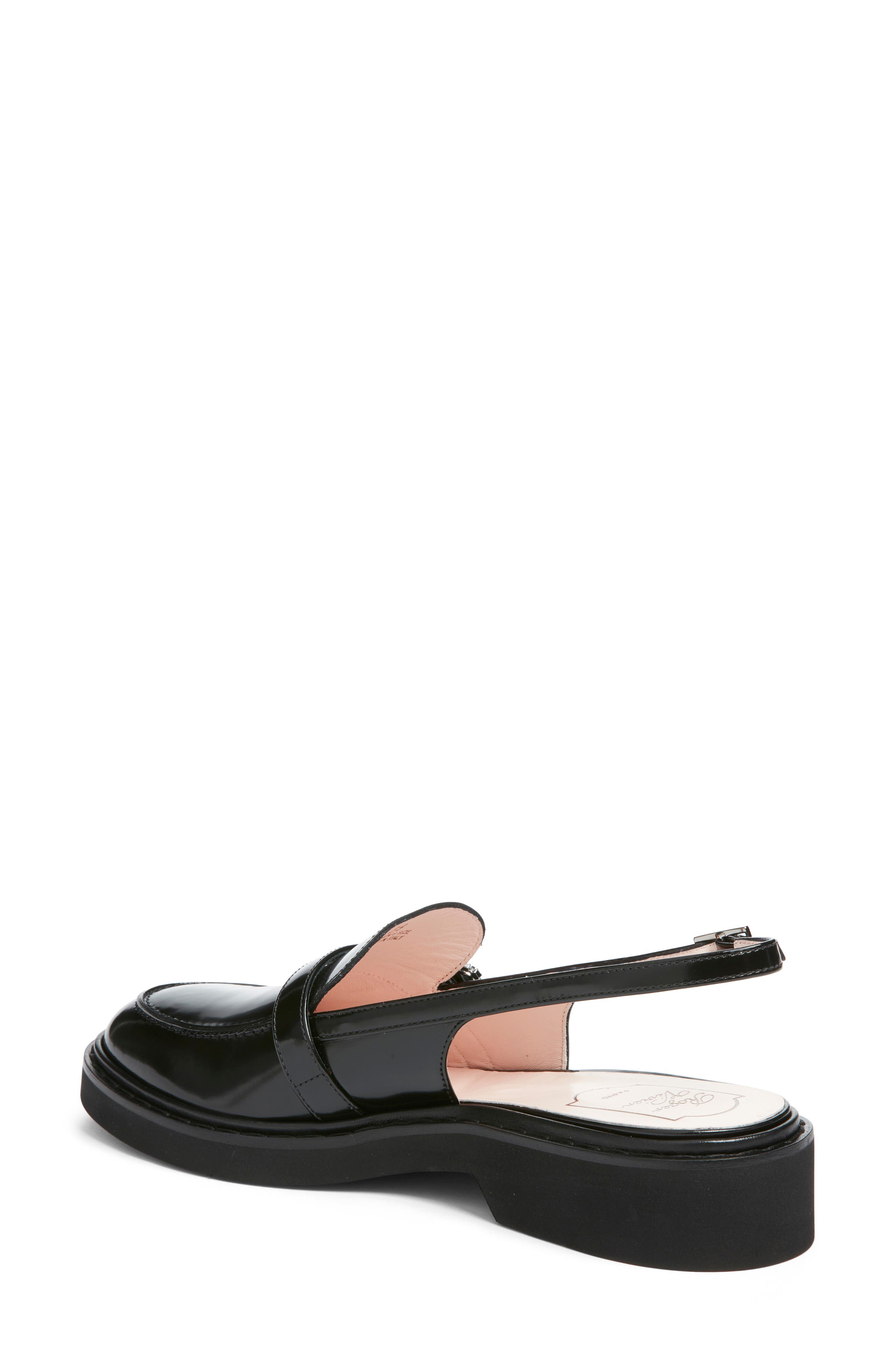 Roger Vivier Viv Rangers Slingback Loafer, Alternate, color, Nero