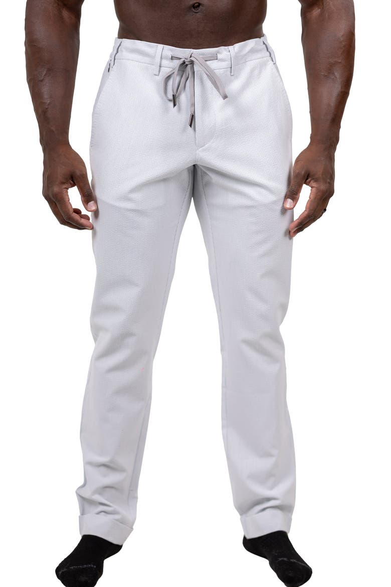 Marthyr Tapered Leg Drawstring Pants, Main, color, WHITE