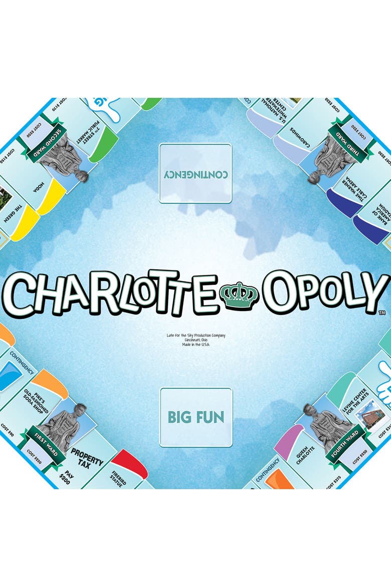 Charlotteopoly Monopoly Board Game, Alternate, color, Multicolored