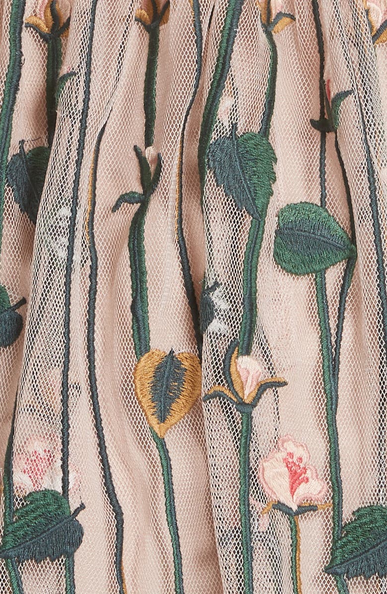 RED Valentino Floral Embroidered Dress, Alternate, color, 