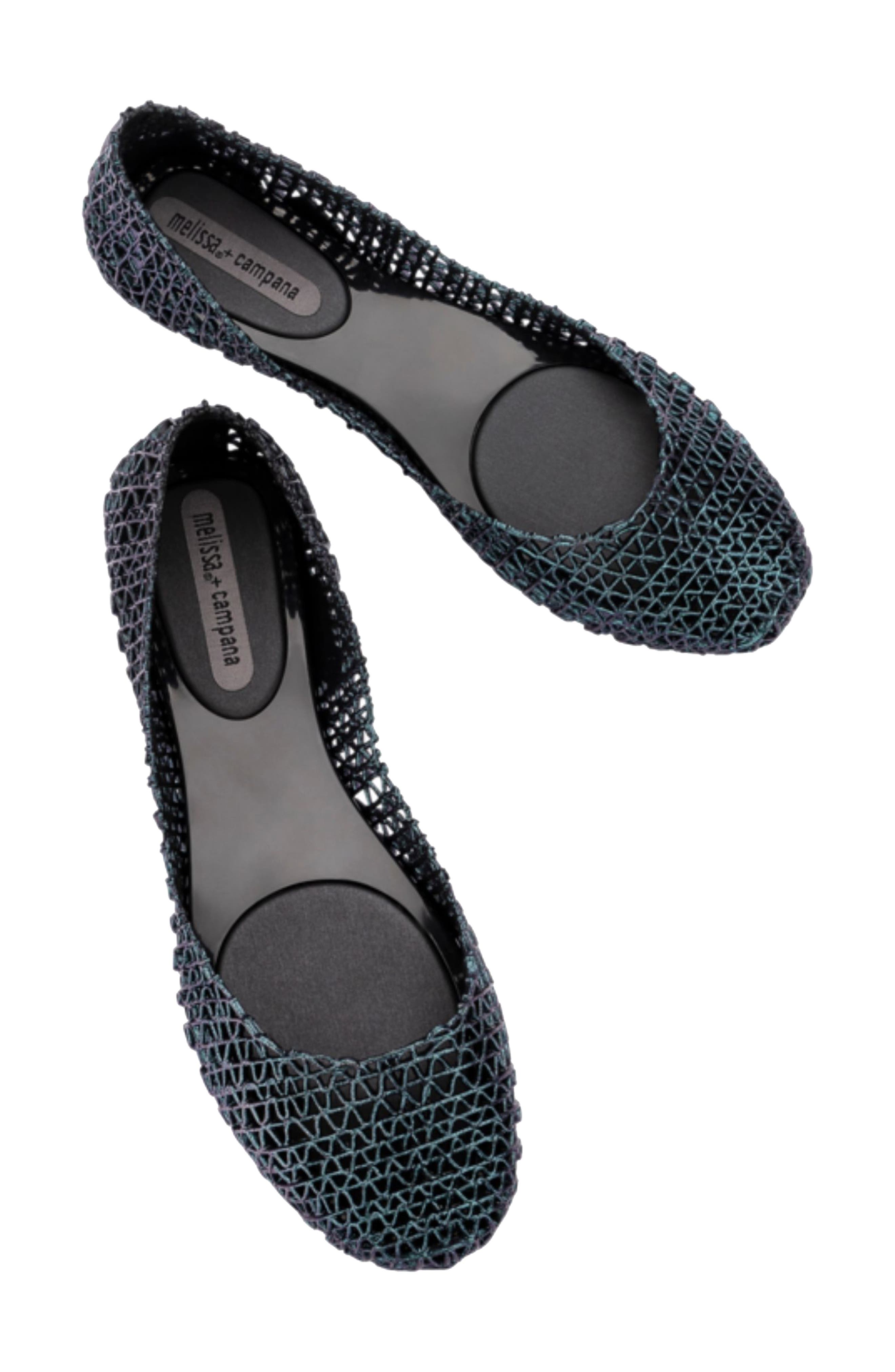 Melissa Campana Papel Flat, Alternate, color, Black Multicolor