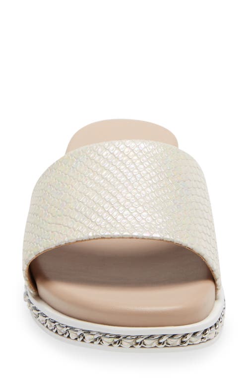 Karl Lagerfeld Paris Billi Slide Sandal In Iridescent