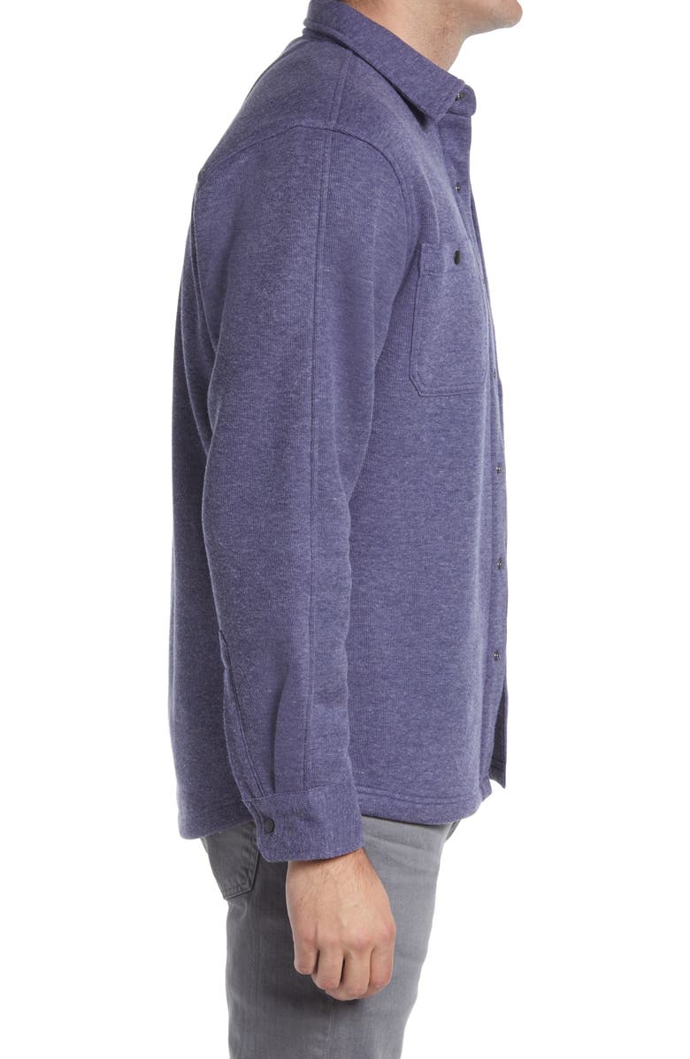 Vintage 1946 Ribbed Cotton Blend Shirt Jacket, Alternate, color, Char Blue Heather