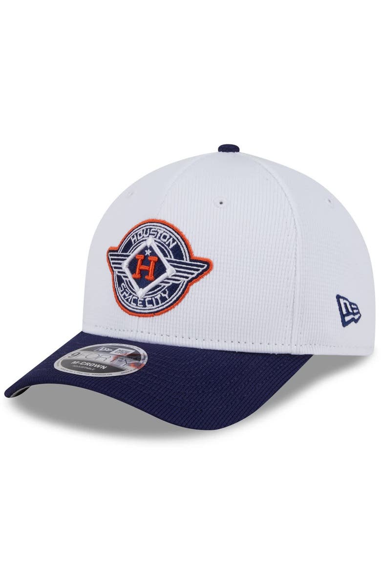New Era Men's New Era  White/Navy Houston Astros 2025 City Connect Batting Practice 9FORTY Adjustable Hat, Main, color, White
