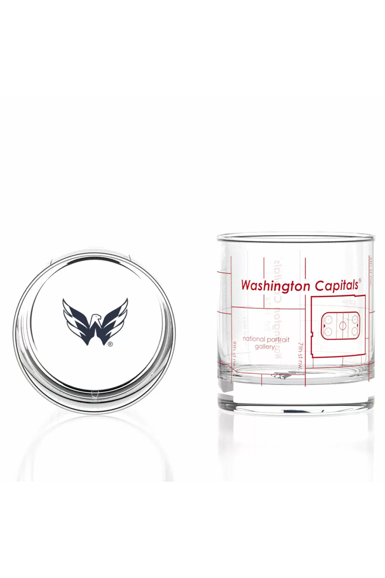 NHL Arena Map Glasses - Set of 2, Alternate, color, Washington Capitals