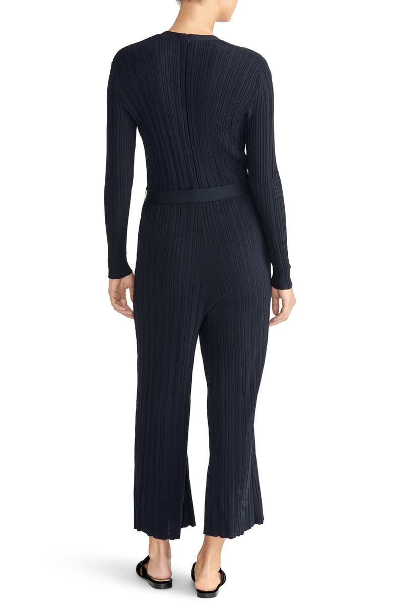 Rachel Roy Collection Long Sleeve Ribbed Jumpsuit, Alternate, color, 