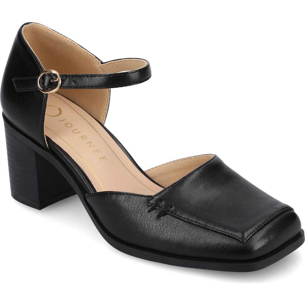 Journee Collection Evangeline Block Heel Pump
